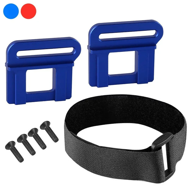 RC Part Metal Battery Holder Mount Hold Down Retainer with Battery Strap 9628 for 1/8 Traxxas Sledge MAXX SLASH 6S RC Upgrade