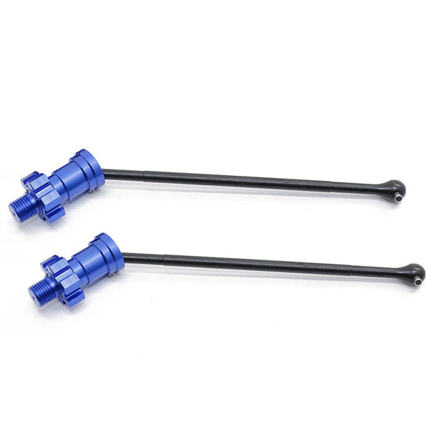 4Pcs Metal Front and Rear Drive Shaft CVD for Traxxas X-Maxx XMAXX 6S 8S 1/5 Monster Truck RC Car Upgrades Parts,Blue
