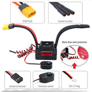 RC ESC Rocket V2 Brushless 50A 60A 90A 110A 130A 160A ESC Electronic Speed Controller for 1/7 1/8 1/10 RC Car Buggy Truck Parts