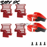 Metal Tall Battery Holder Mount Hold Down with Battery Strap for Traxxas 1/6 XRT 8S RC Car Upgrade Parts Accessories