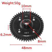 Steel Metal 46T 52T M1 Spur Gear Main Gear for Trxs Sledge 1/8 RC Car Upgrade Parts Accessories
