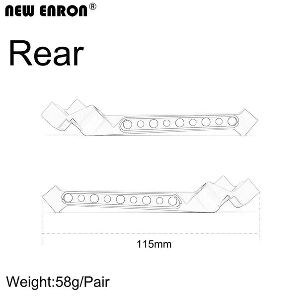 Replacement 9520 9521 Aluminum 6061 Front / Rear Chassis Brace Tower for Traxxas 1/8 4WD Brushless Monster Truck SLEDGE 95076-4