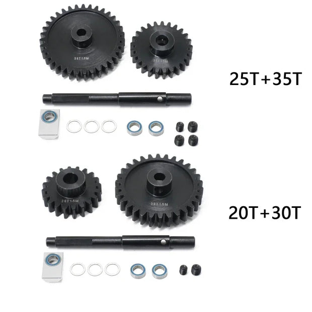 Suitable for Trxs 1/5 X-MAXX XRT 20T+30T and 25T+35T Big Teeth+Motor Teeth Kit