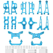Mjx 14210 14209 H14BM Metal Steering Cup Upper Lower Swing Arm Set Shock Tower Bracket Body Post Hyper Go RC Car Upgrade Parts