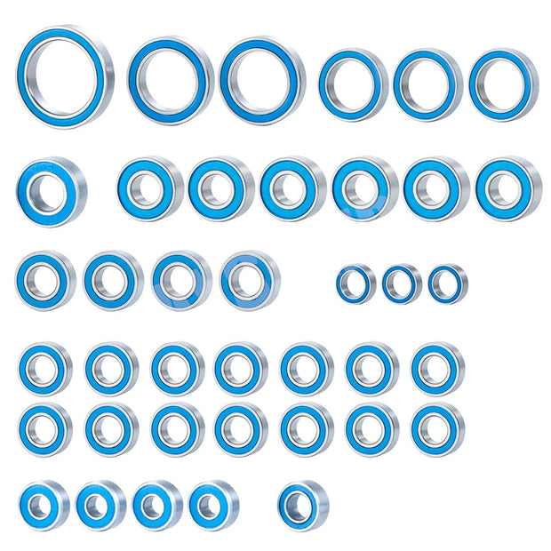 AXSPEED 39Pcs Wheel Hub Axle Blue Sealed Bearing Kit for TRX-4 TRX4 Bronco 1/10 RC Crawler Car Parts Accessories