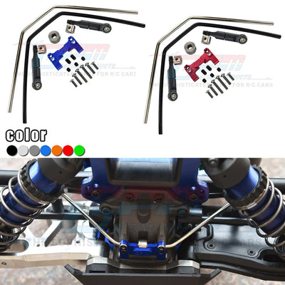 GPM Metal Aluminium Front Rear Sway Bar Anti Tie Rod 9595 for Traxxas 1/8 Sledge Monster Truck 95076-4 RC Cars Upgrade Parts