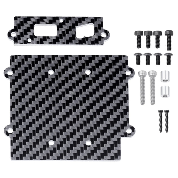 TRINOOD Carbon Fiber ESC Mount Plate for 1/6 T-raxxas XRT 8S MAX6 RC Truck Buggy Upgrade Parts