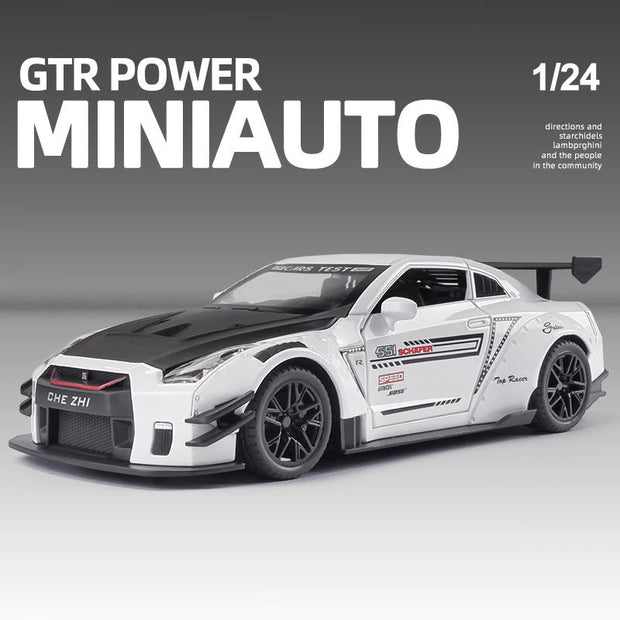 1:24 Nissan Skyline GTR R35 Diecast Metal Toy Car Model