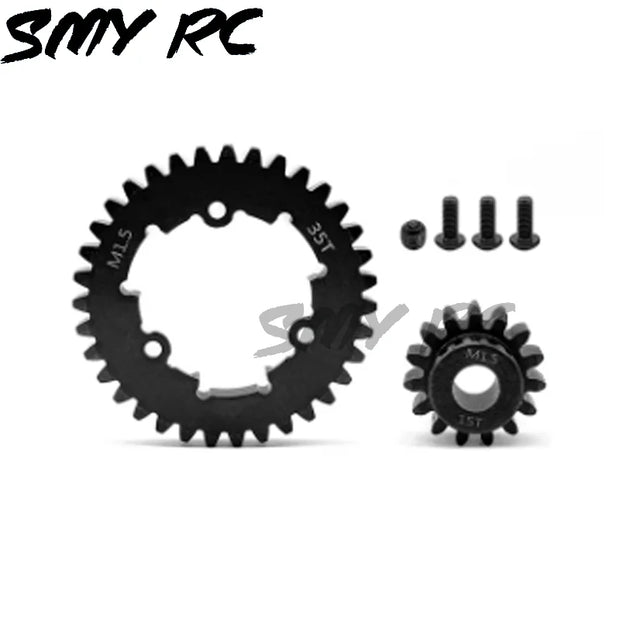2pcs Hardened Steel 1.5Mod 35T Spur Gear and 12T 13T 20T 30T Pinion Gear Set for Traxxas 1/5 X-Maxx XMAXX 1/6 XRT Upgrade Parts