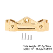 Metal Brass Front Steering Group Rear Axle Mount for 1/10 YK4102 YK4103 1/8 YK4082 YiKong MJX H8H RC Crawle Upgrade Accessories