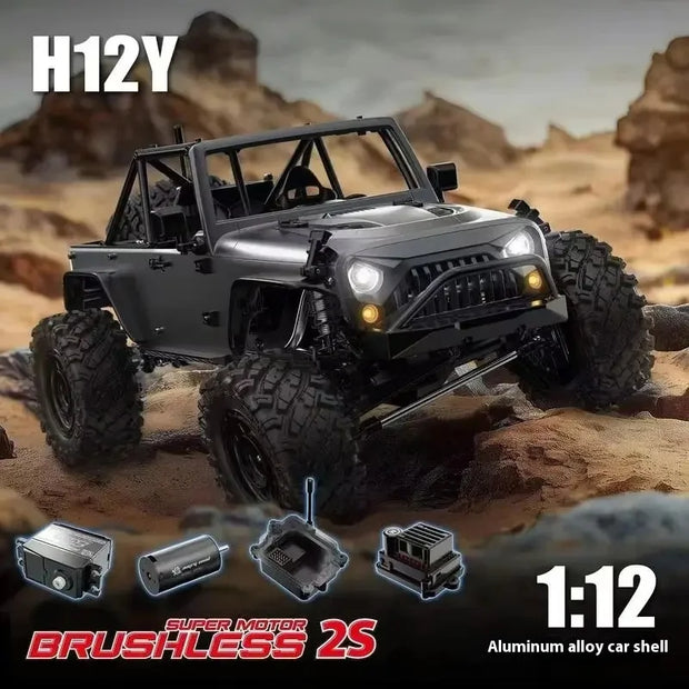 MJX Hyper Go  H12y/H12y+ 1：12 4WD RC Car Professional Off-Road Racing 12km/H Sensored Brushless Motor 2.4G Remote Control Cars