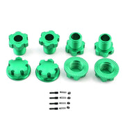 Metal 17mm Splined Wheel Hex Hub Adapter 8654 for Traxxas 1/10 E-Revo 2.0 Maxx 1/8 Sledge RC Car Upgrade Parts