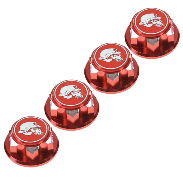 4pcs RC Car Metal 17mm Hex Wheel Nuts Dustproof Anti-Skid Non-slip Parts Accessories for X-Maxx Summit E-Revo Sledge Buggy Truck