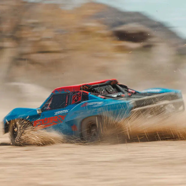 1/10 ARRMA FURY MEGA Fury Two wheel Drive Remote Control Vehicle Brushless Short Card Off Road Vehicle Simulation Model Toy Gift