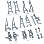 Mjx Hyper Go H16 16208 16209 16210 Metal Suspension Swing Arm Driver Shaft Shock Absorber Steering Group Assembly RC Car Part
