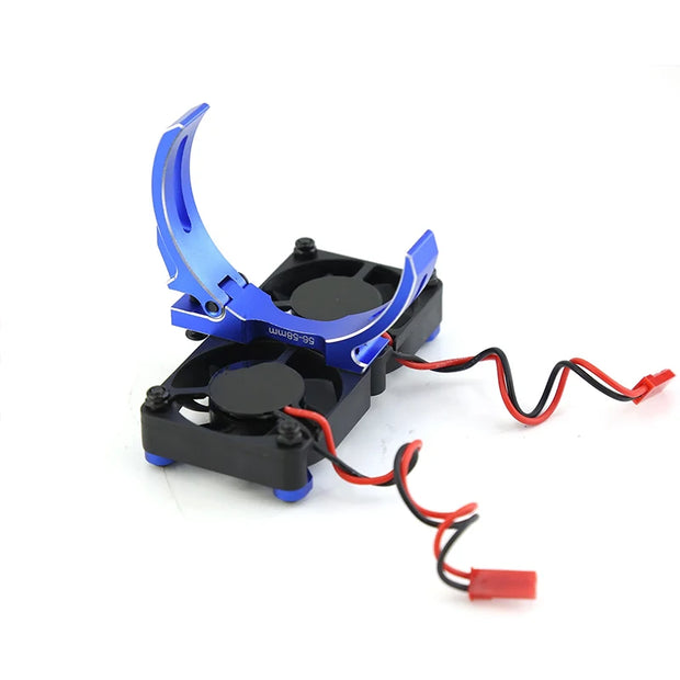 5687 56113 Motor Heat Sink Dual Cooling Fan Heatsink 56-58mm For 1/5 Traxxas XMAXX XRT Arrma Kraton Outcast RC Car Upgrade Parts
