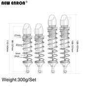 NEW ENRON Aluminum 6061 CNC 98-128mm 108-137mm Shock Absorber Damper 9660 9661 For 1:8 RC Car Traxxas Truck SLEDGE 95076-4
