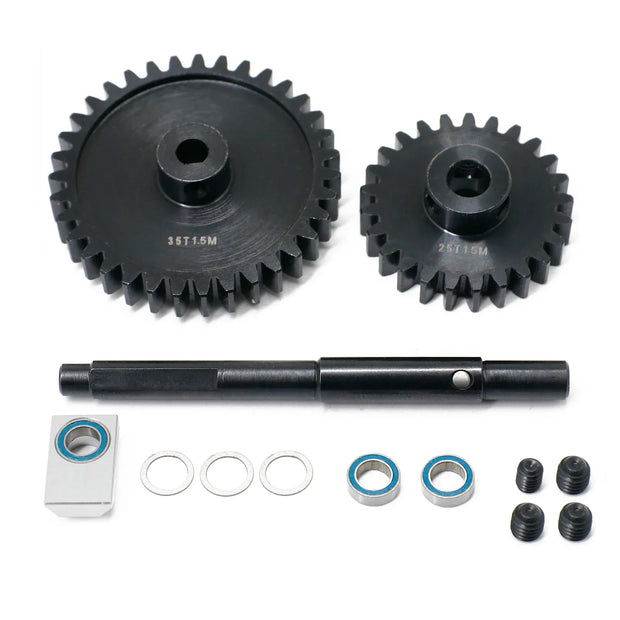 CNC 45# HD Steel 1.5Mod 20T 25T 30T 35T Pinion Gear Spur Gear Set for 1/5 Traxxas X-Maxx XMAXX RC Car Upgrade Parts
