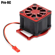 1Pcs Aluminium 3476 Cooling Fan Kit Fits 3483 Motor with Shroud For 1/8 TRAXXAS 4WD SLEDGE 95076-4 Off-Load Rc Truck Car