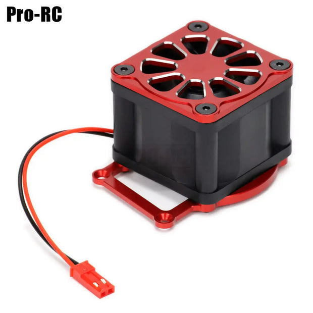 1Pcs Aluminium 3476 Cooling Fan Kit Fits 3483 Motor with Shroud For 1/8 TRAXXAS 4WD SLEDGE 95076-4 Off-Load Rc Truck Car