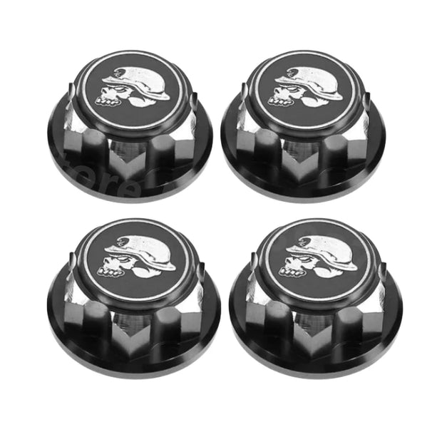 4pcs RC Car Metal 17mm Hex Wheel Nuts Dustproof Anti-Skid Non-slip Parts Accessories for X-Maxx Summit E-Revo Sledge Buggy Truck