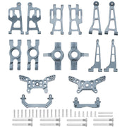 Mjx 14210 14209 H14BM Metal Steering Cup Upper Lower Swing Arm Set Shock Tower Bracket Body Post Hyper Go RC Car Upgrade Parts