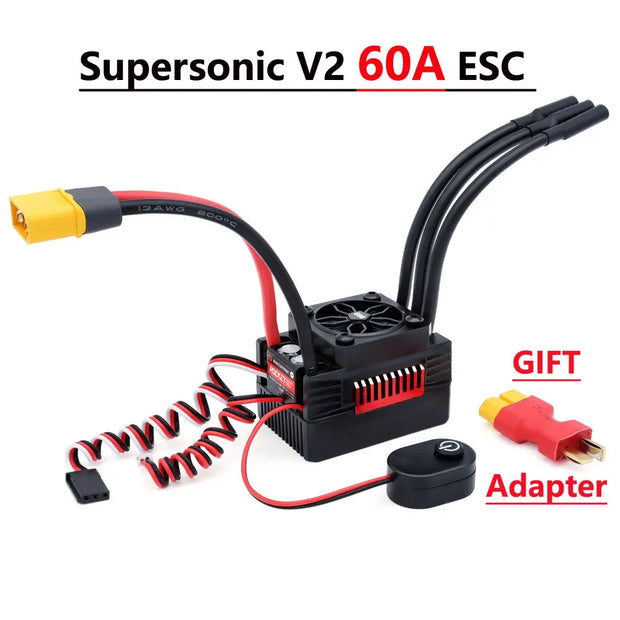 RC ESC Rocket V2 Brushless 50A 60A 90A 110A 130A 160A ESC Electronic Speed Controller for 1/7 1/8 1/10 RC Car Buggy Truck Parts