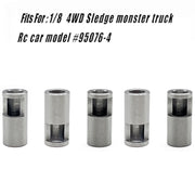5PCS Stainless Steel 8MM to 5MM Pinion Reducer Sleeve Upgrades Parts for Sledge Remote Control Car
