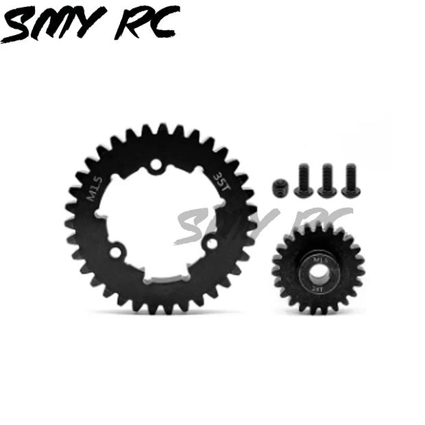2pcs Hardened Steel 1.5Mod 35T Spur Gear and 12T 13T 20T 30T Pinion Gear Set for Traxxas 1/5 X-Maxx XMAXX 1/6 XRT Upgrade Parts