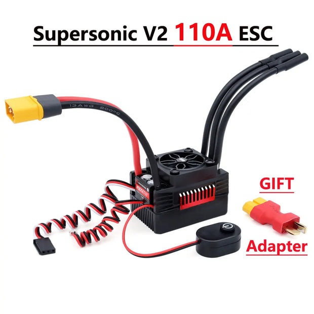RC ESC Rocket V2 Brushless 50A 60A 90A 110A 130A 160A ESC Electronic Speed Controller for 1/7 1/8 1/10 RC Car Buggy Truck Parts