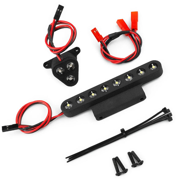 YEAHRUN Simulation Front and Rear Lighting System Headlights Taillights for 1/8 RC Car Notorious 6S V6 BLX Upgrade Parts