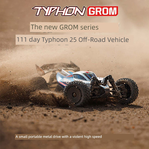 Arrma Ara2106 1/18 Small Typhoon 2S RTR Remote Control Electric Brushed Four-Wheel Drive Off-Road Vehicle RC Model Car