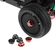 4pcs RC Car Metal 17mm Hex Wheel Nuts Dustproof Anti-Skid Non-slip Parts Accessories for X-Maxx Summit E-Revo Sledge Buggy Truck
