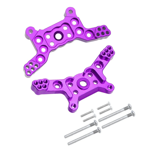 Mjx 14210 14209 H14BM Metal Steering Cup Upper Lower Swing Arm Set Shock Tower Bracket Body Post Hyper Go RC Car Upgrade Parts