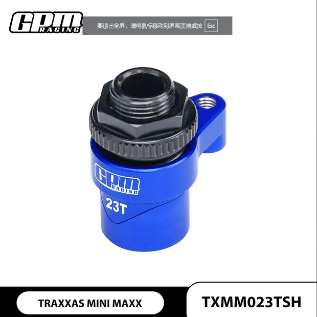 GPM 7075 Aluminum Servo Saver Set Horn W. Built-In Spring Upgrade Servo Saver 23T/25T 10745# For TRAXXAS Mini Maxx RC Parts