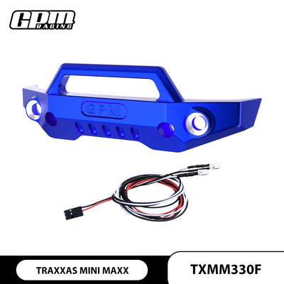 GPM 7075 Alloy Front Bumper With LED Lights For TRAXXAS Mini Maxx Monster Truck