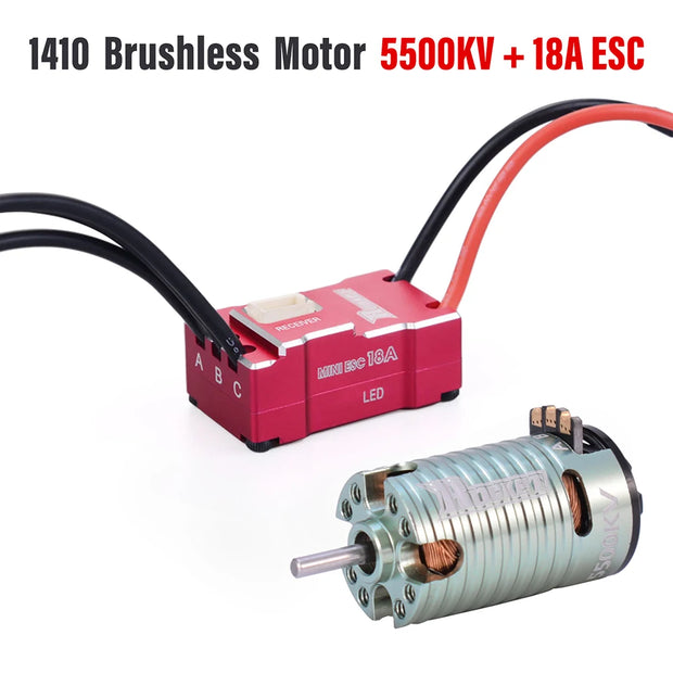 Rocket MINI RC Sensorless Brushless Motor 18A ESC Combo 2500KV-9500KV Motor for Kyosho Mr03 Pro Atomic DRZ 1/24 1/28 1/32 RC Car