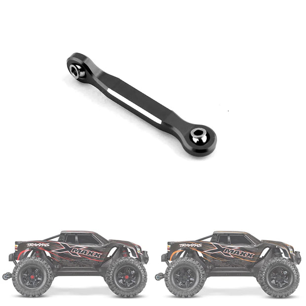 Aluminum Alloy Steering Servo Linkage Tie Rod for 1/5 Traxxas X-Maxx Xmaxx 6S 8S RC Monster Truck Upgrade Parts,Black