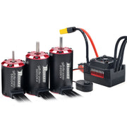 Rocket V2 Supersonic Brushless Motor w/Temp Sensor 3650 3660 3665 w/50A 60A 90A ESC for 1/8 1/10 Tamiya Traxxas RC Racing Car