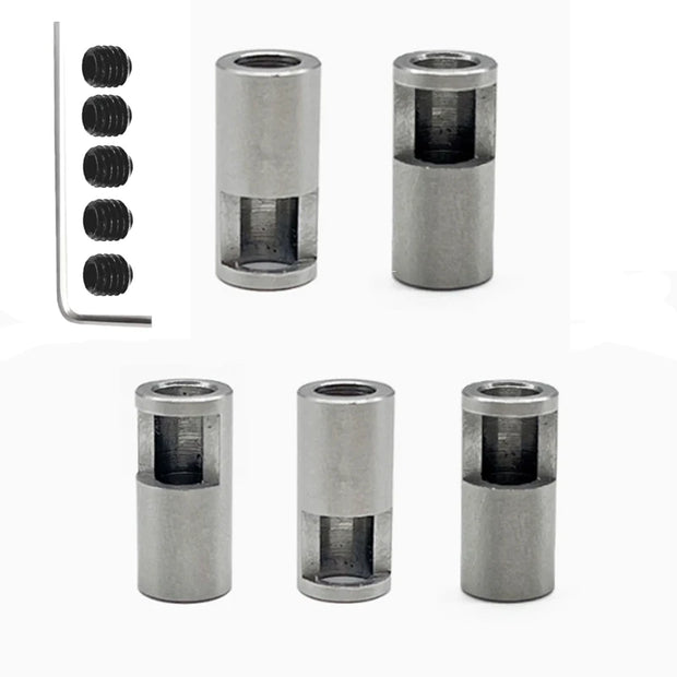 5PCS Stainless Steel 8MM to 5MM Pinion Reducer Sleeve Upgrades Parts for Sledge Remote Control Car