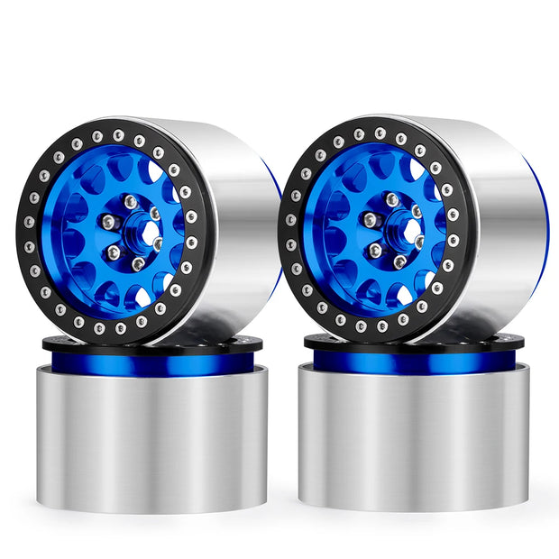 AXSPEED Aluminum Alloy 2.2 inch 45mm Widen Beadlock Wheel Rims Hubs for Axial RBX10 AXI03005 Wraith 90048 RR10 1/10 RC Car Parts