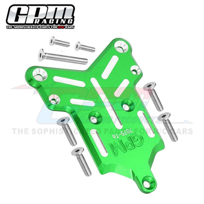 GPM Metal Front Chassis Cover Front Bumper Mount Skidplate 9535 for Traxxas 1/8 Sledge 4WD Monster Truck 95076-4 Upgrade Parts