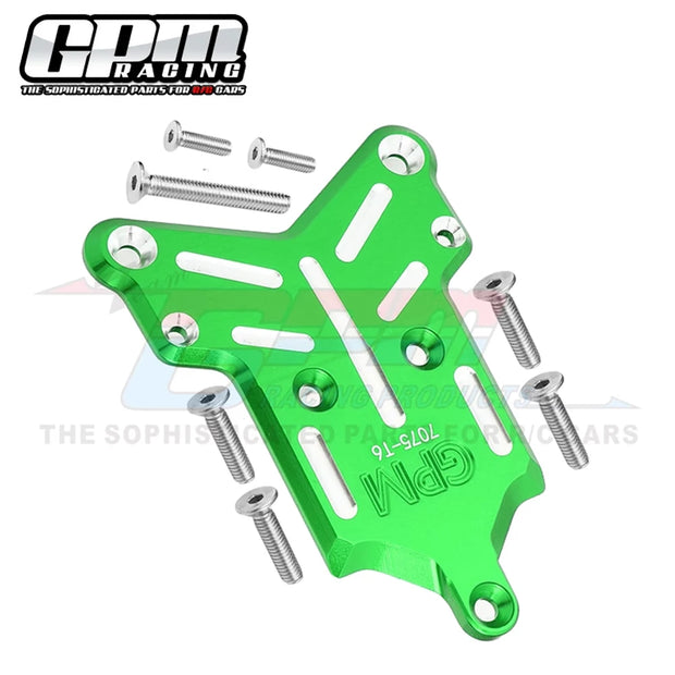 GPM Metal Front Chassis Cover Front Bumper Mount Skidplate 9535 for Traxxas 1/8 Sledge 4WD Monster Truck 95076-4 Upgrade Parts