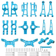 Mjx 14210 14209 H14BM Metal Steering Cup Upper Lower Swing Arm Set Shock Tower Bracket Body Post Hyper Go RC Car Upgrade Parts