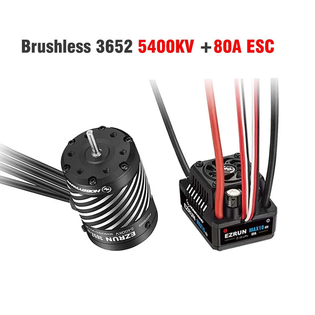 Hobbywing Brushless sensored combo 3652 3665 G3 brush less motor and 80A 140A Max 10 G2 ESC For 1/10 Scale Rc Monster Buggy Car