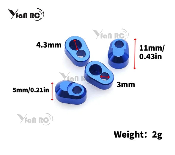 4pcs Metal Suspension Pin Retainer 7743 for  1/5 X-MAXX 6S 8S 1/6 XRT 8S 1/10 MAXX RC Car Upgrade Parts Accessories