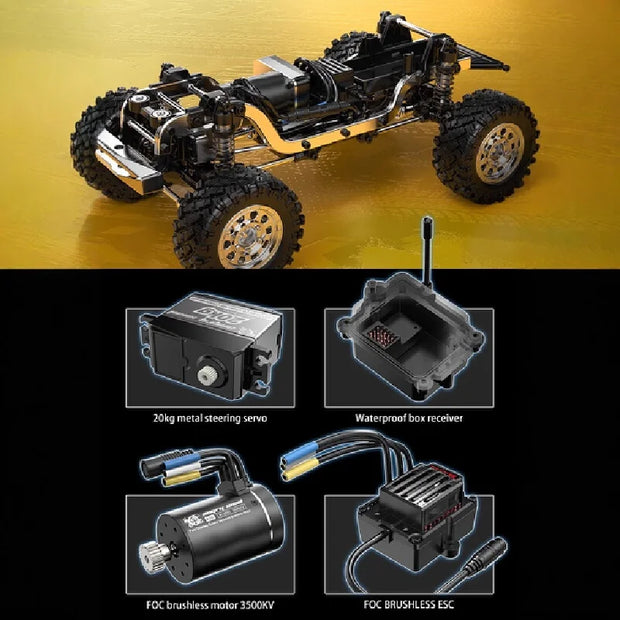 MJX Hyper Go  H12y/H12y+ 1：12 4WD RC Car Professional Off-Road Racing 12km/H Sensored Brushless Motor 2.4G Remote Control Cars