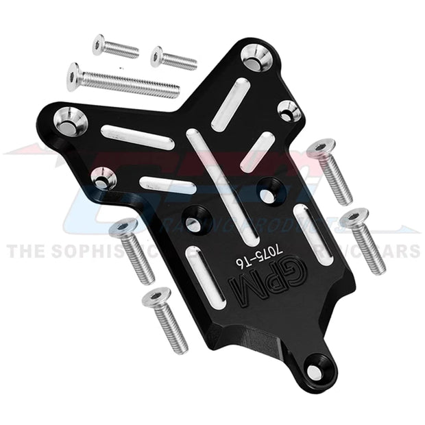 GPM Metal Front Chassis Cover Front Bumper Mount Skidplate 9535 for Traxxas 1/8 Sledge 4WD Monster Truck 95076-4 Upgrade Parts