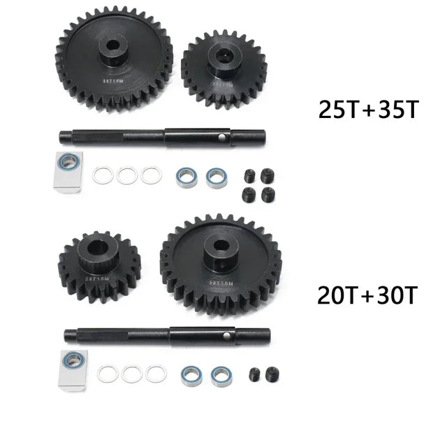 Suitable for Trxs 1/5 X-MAXX XRT 20T+30T and 25T+35T Big Teeth+Motor Teeth Kit