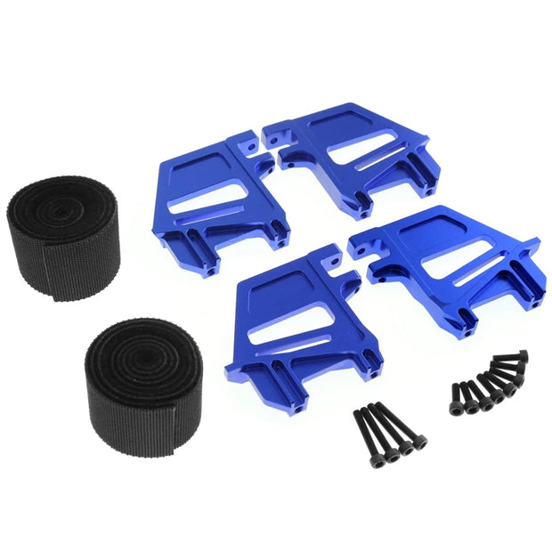 Tall Battery Holder Mount Hold Down With Battery Strap For Traxxas 1/5 X-Maxx Xmaxx 6S 8S RC Car Upgrade Parts Blue